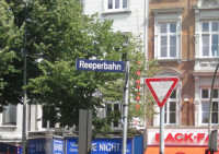 Reeperbahn-skylt