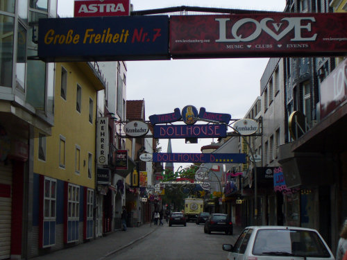 Große Freiheit på Reeperbahn idag